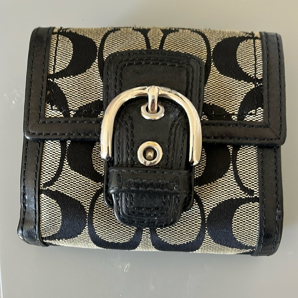 Coach black wallet